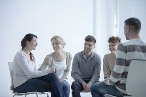 Group of people having Substance Abuse Group Counseling Session