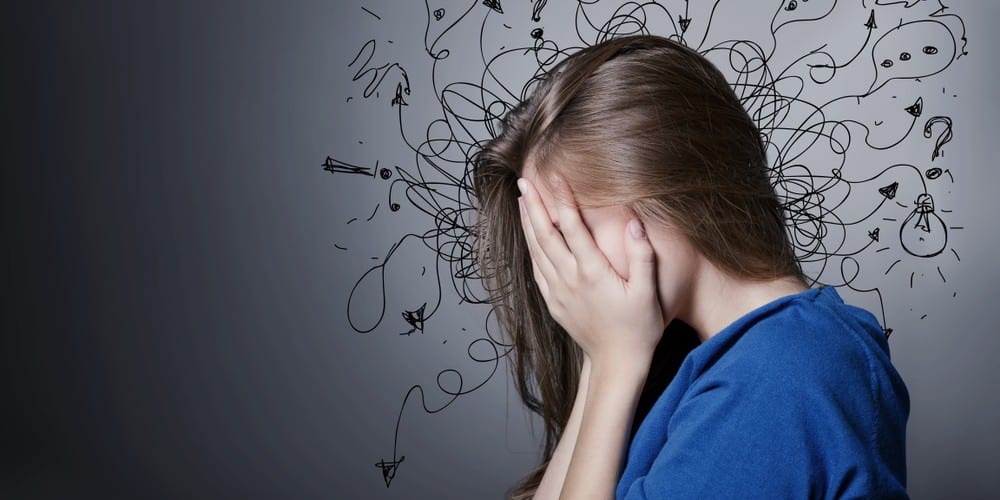 young women having Anxiety due to addiction